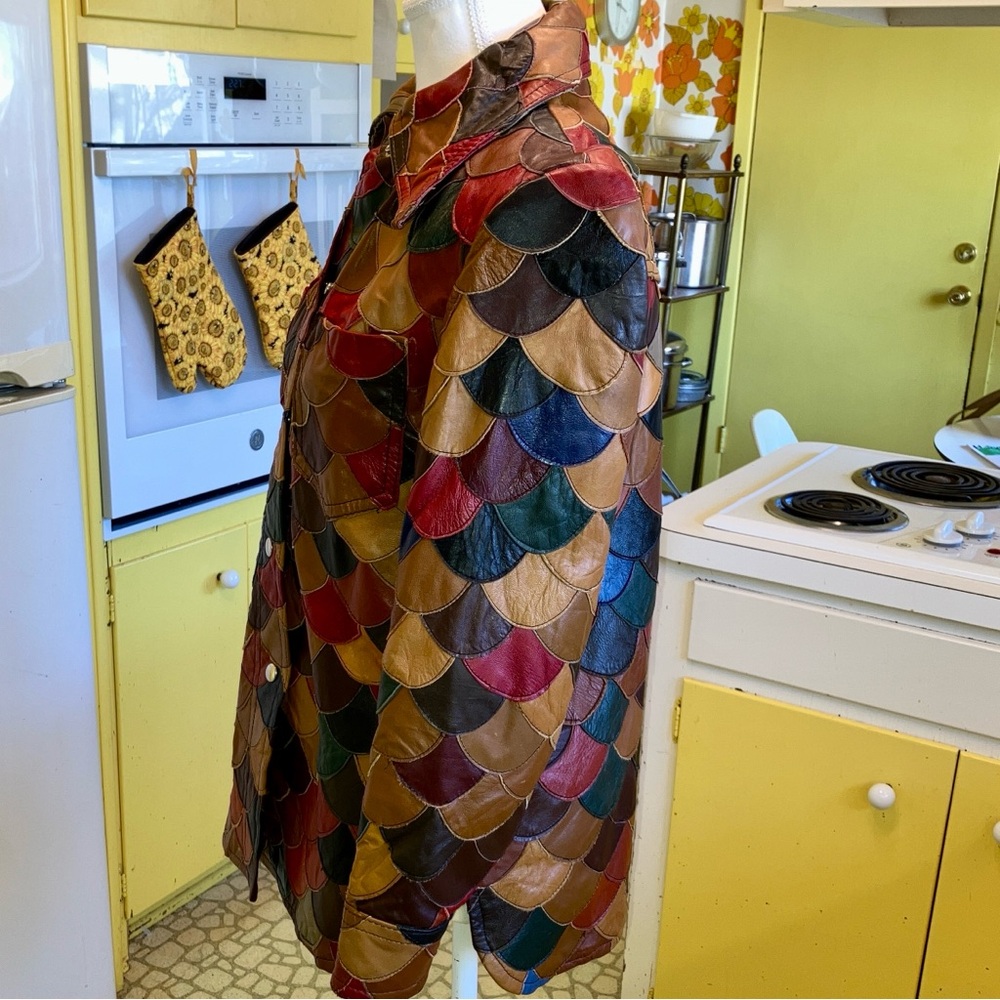 Vintage 70’s Patchwork Leather Jacket - Small - image 2